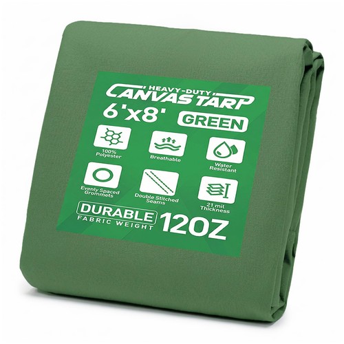 Best 6x8 canvas tarp - canvas, 21