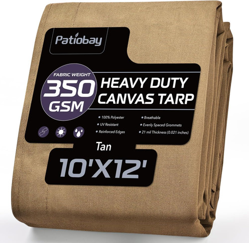 Canvas tarp 10x12 oz - canvas, ft