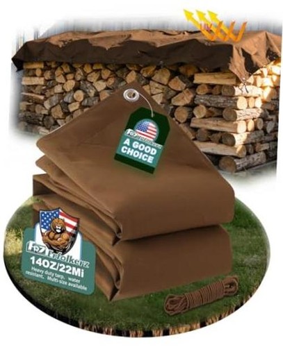 Canvas tarp 10x12ft 22mil - tarp,