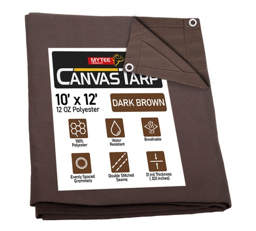 Dark brown canvas - dark,