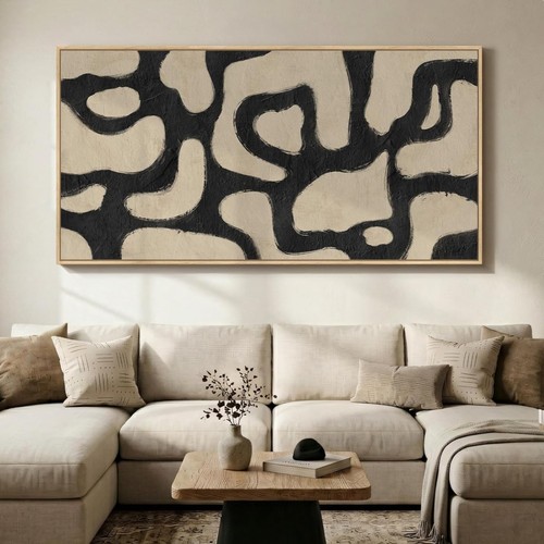 Oversized framed abstract - oversized,
