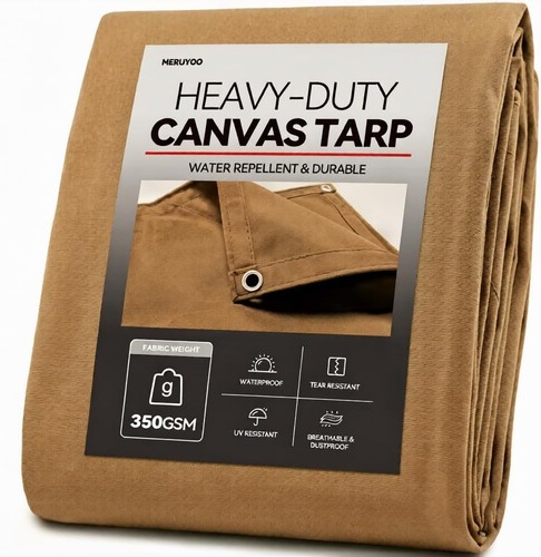 Canvas tarp 350 gsm heavy - gsm,