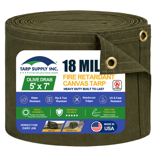 Fire retardant canvas - retardant, tarp,